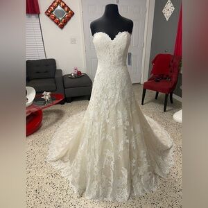 Strapless A-Line Wedding Dress